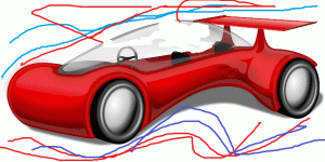 animated car